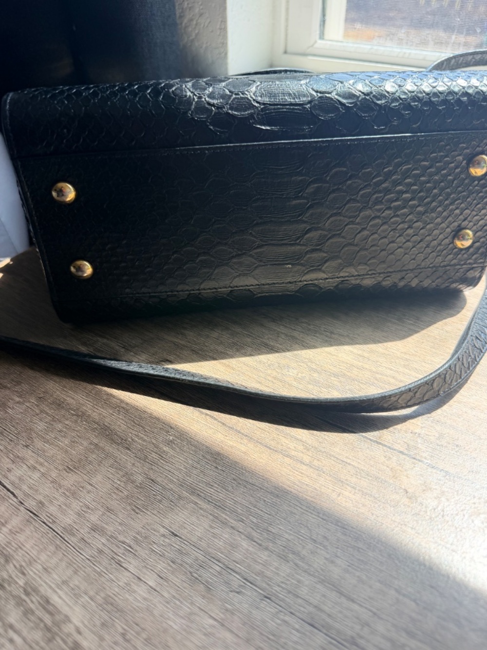 YSL Cabas Monogram Python Embossed Satchel - Picture 9 of 12